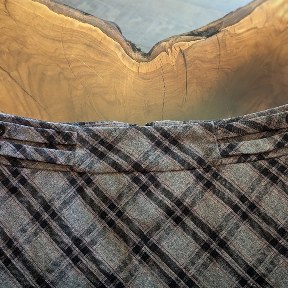 plaid wool skirt - Picture 5 of 7